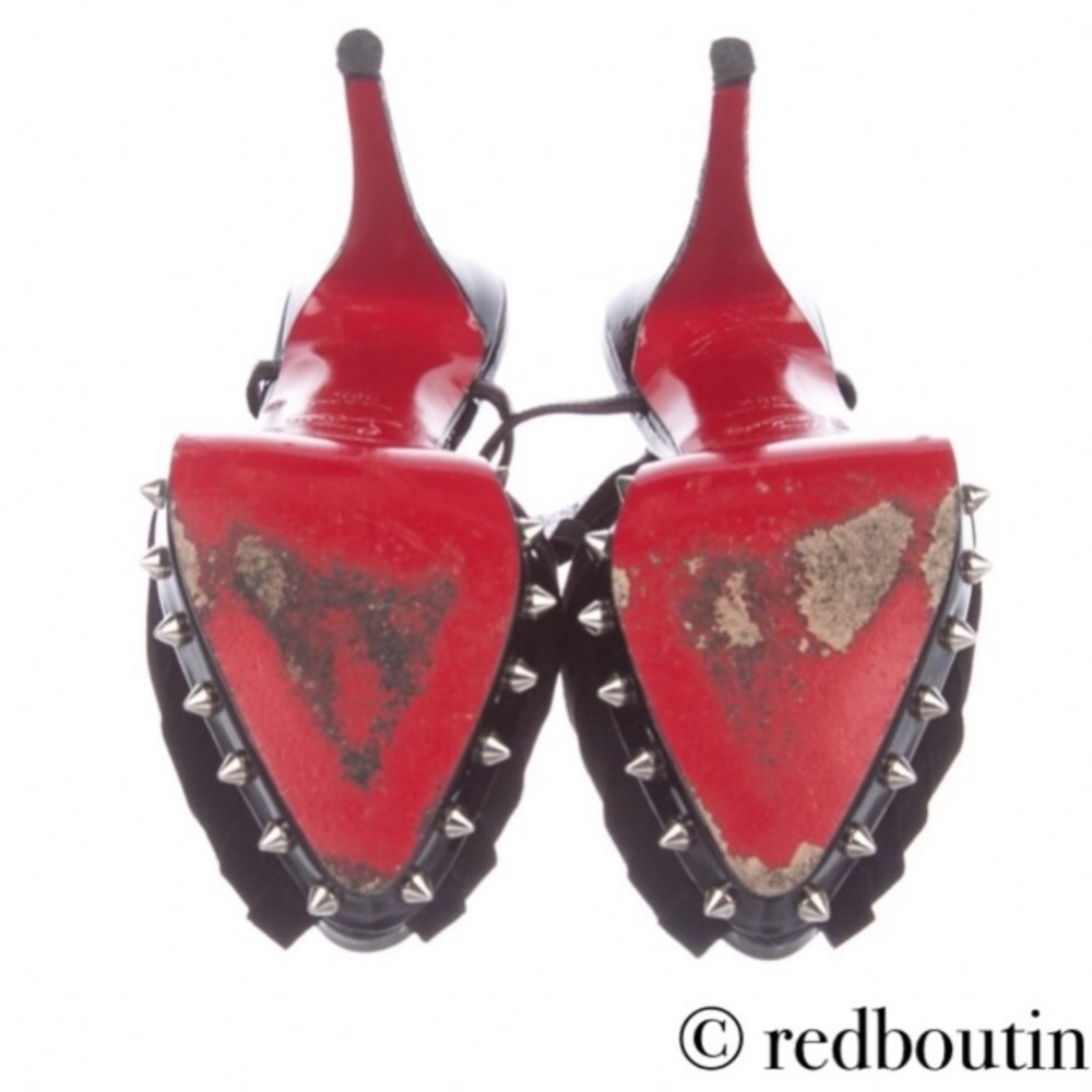traded LOUBOUTIN Zigounette Spiked Sandals - Picture 8 of 8